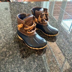Sperry toddler duck boots saltwater 8